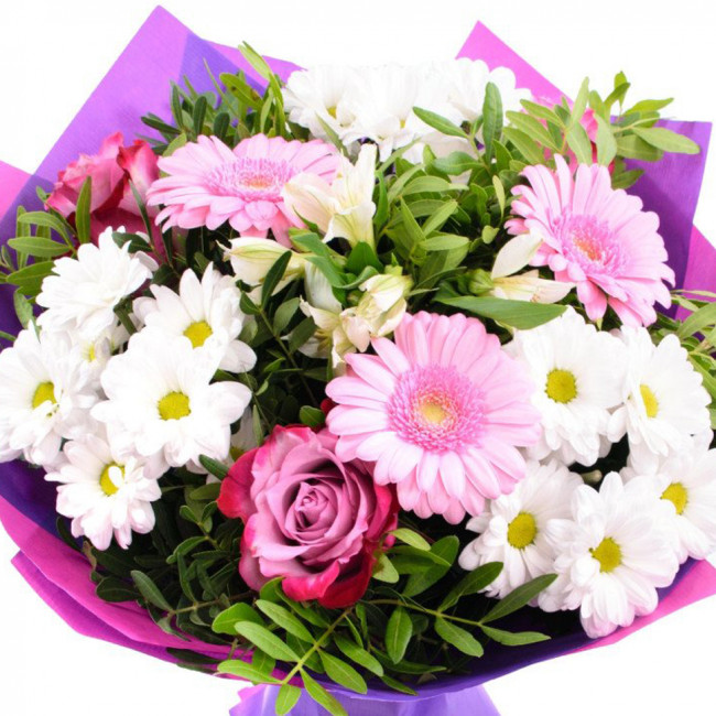 Букет цветов "Теплый привет" Букет цветов "Теплый привет"